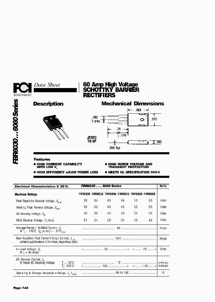 FBR6040_5160359.PDF Datasheet
