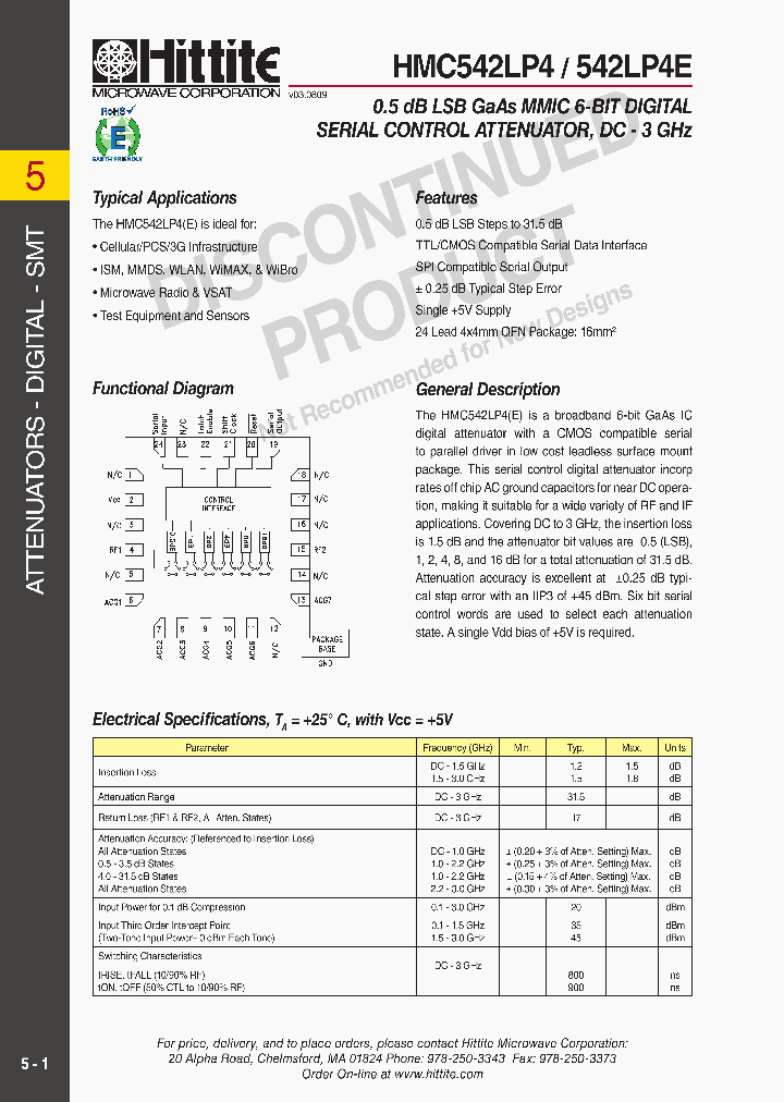 HMC542LP410_5162934.PDF Datasheet