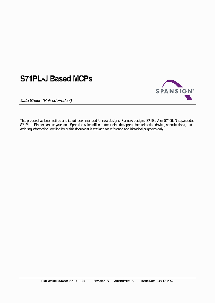 S71PL254JC0BAWTZ0_5166287.PDF Datasheet