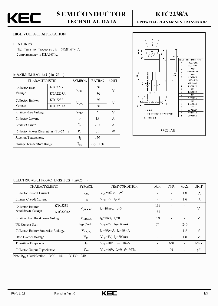 KTC2238_5166109.PDF Datasheet