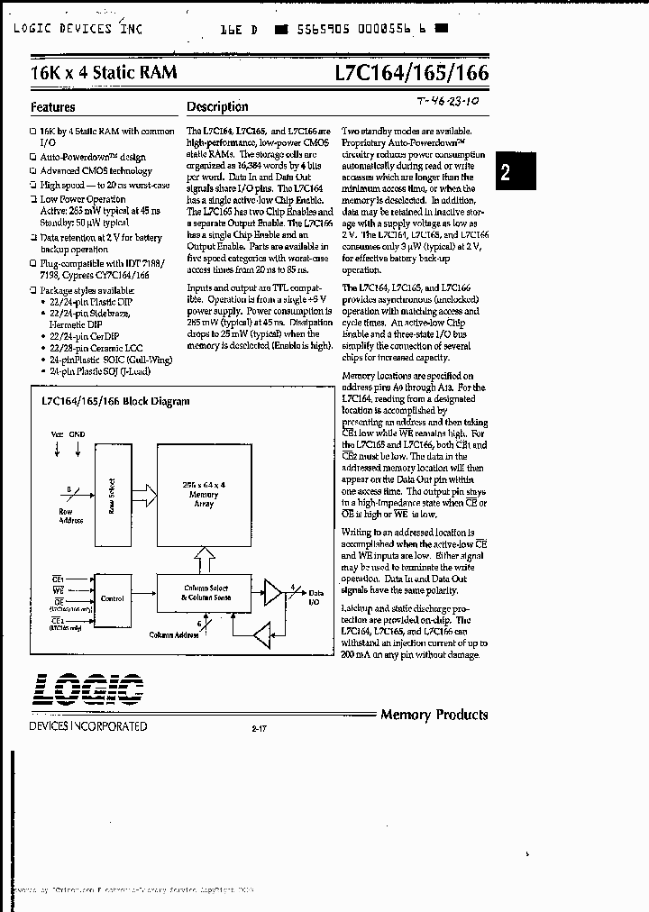L7C164CC85_5169282.PDF Datasheet