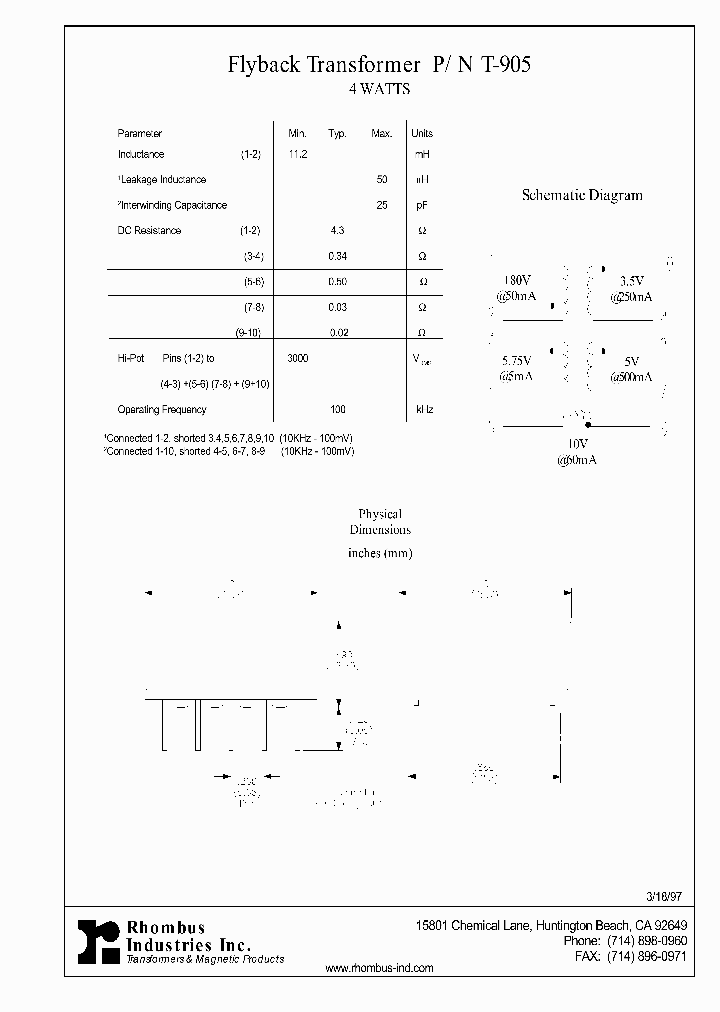 T-905_5170826.PDF Datasheet