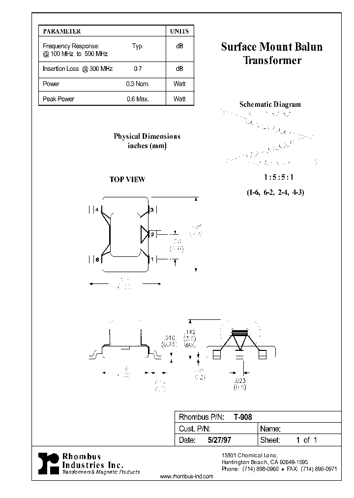 T-908_5170829.PDF Datasheet