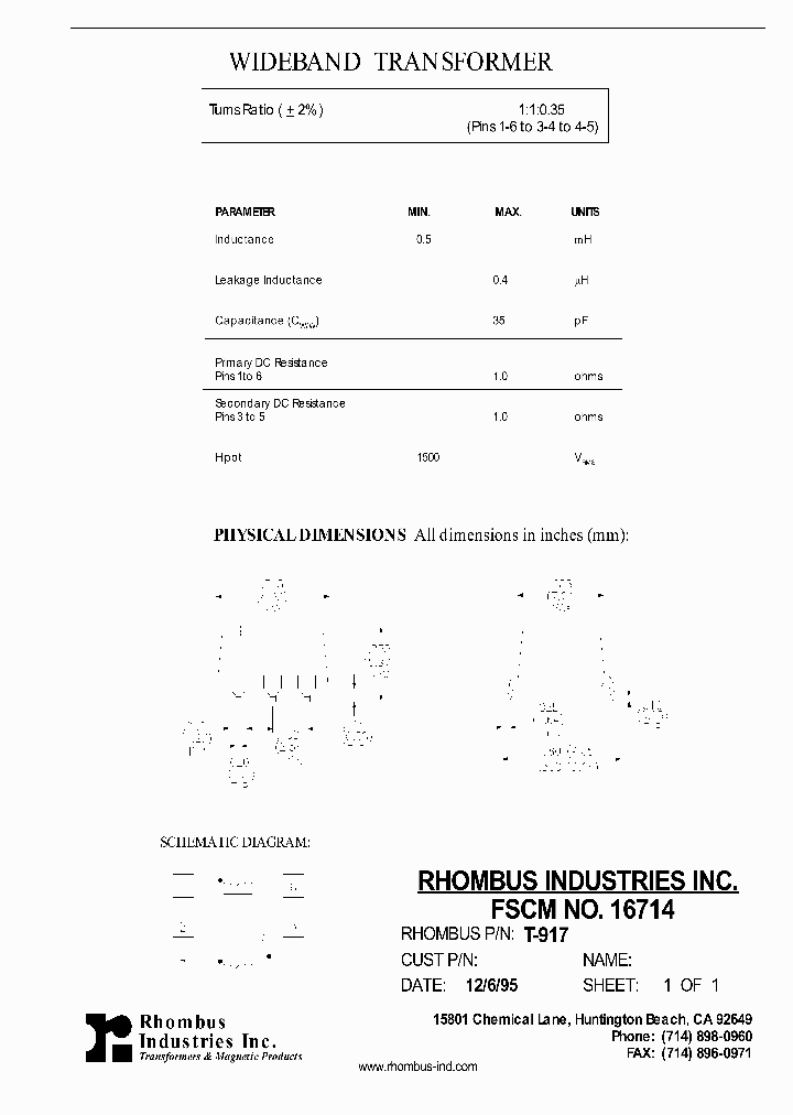 T-917_5170835.PDF Datasheet