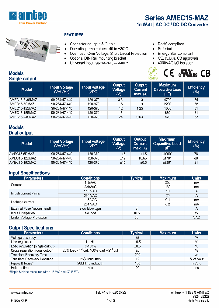 AMEC15-12SMAZ_5172380.PDF Datasheet