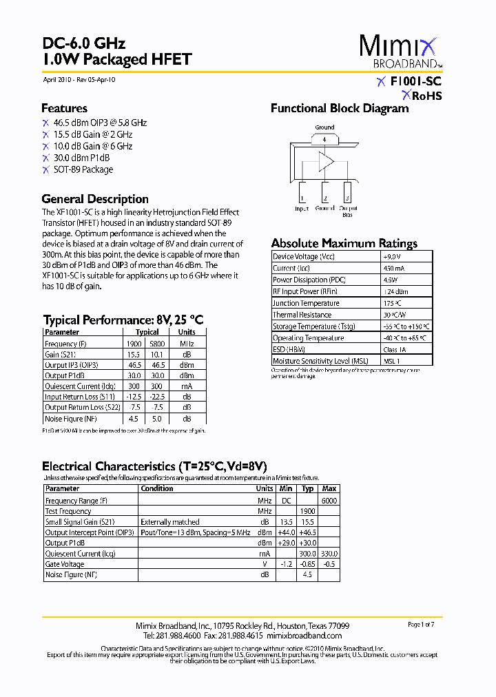 XF1001-SC_5172874.PDF Datasheet