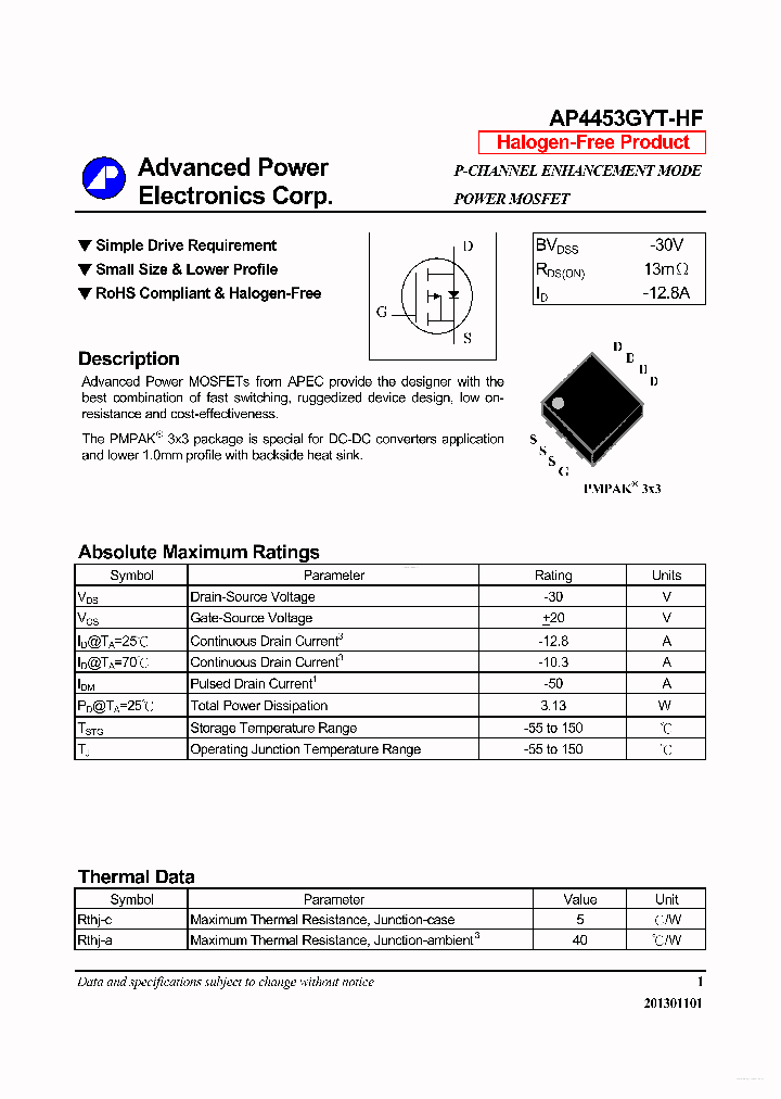AP4453GYT-HF_5174487.PDF Datasheet