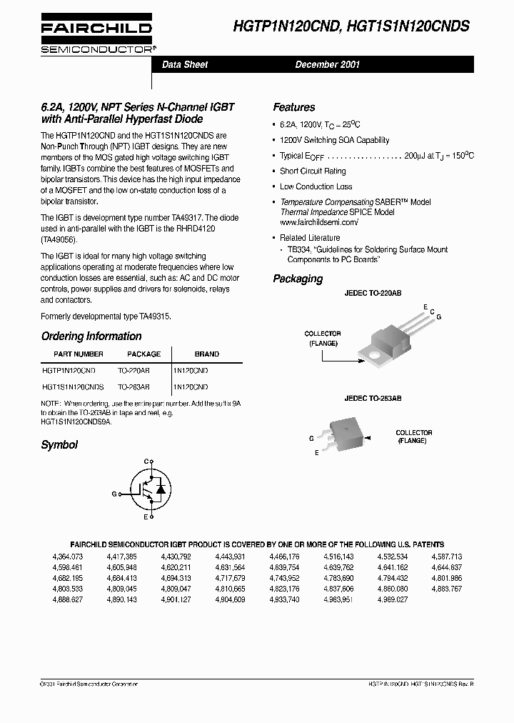 HGT1S1N120CNDS9A_5175130.PDF Datasheet