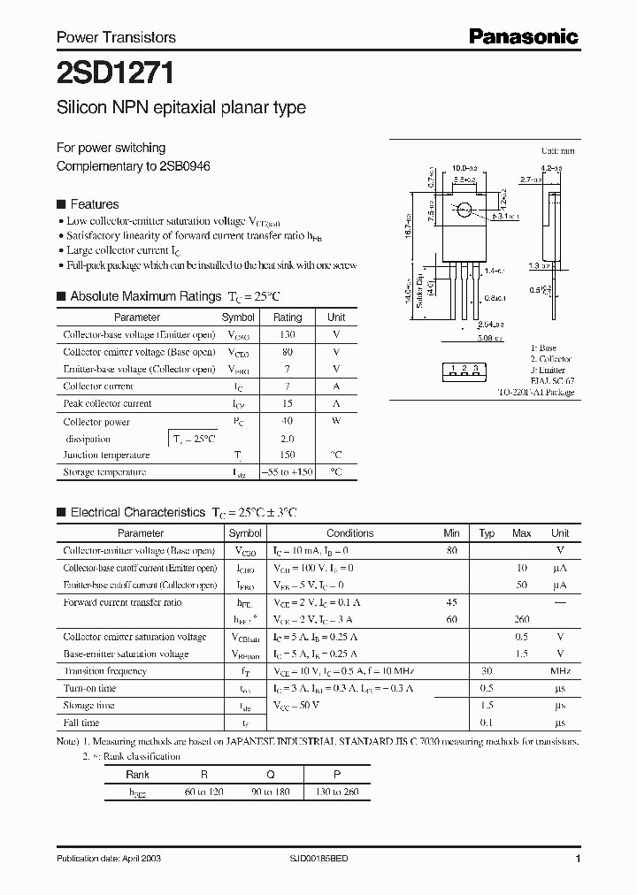 2SD1271_5172979.PDF Datasheet