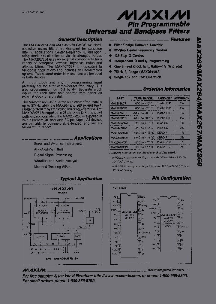 MAX263ACWI_5177429.PDF Datasheet