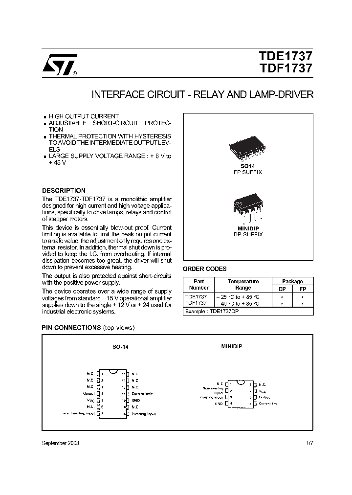 TDF1737DP_5177309.PDF Datasheet