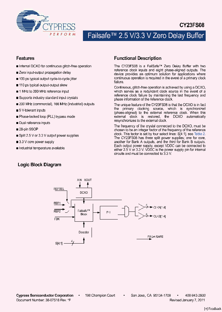 CY23FS08OXC_5182482.PDF Datasheet