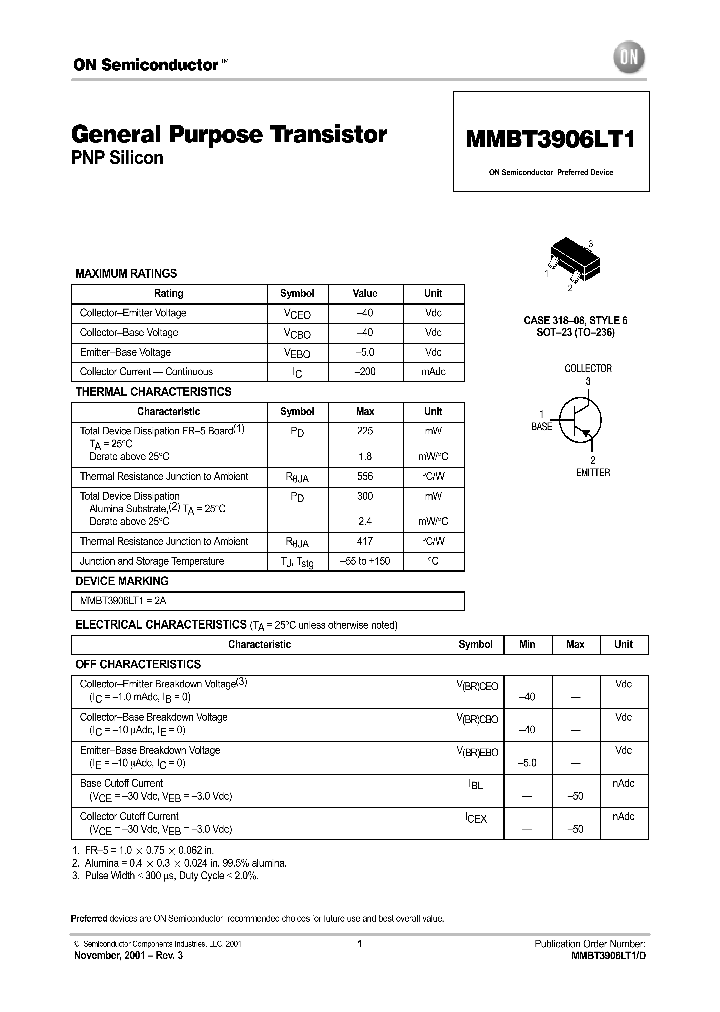 MMBT3906LT1-D_5182979.PDF Datasheet