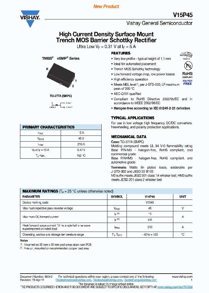 V15P45-M3-86A_5182689.PDF Datasheet