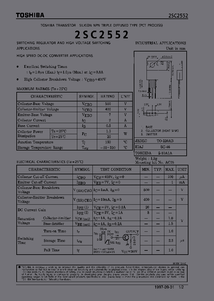 2SC2552_5184545.PDF Datasheet