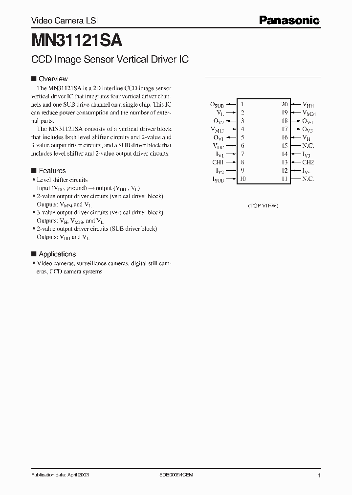 MN31121SA_5185941.PDF Datasheet