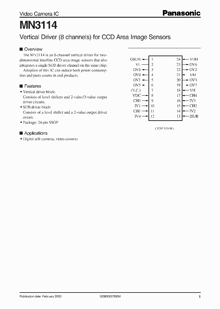 MN3114_5185943.PDF Datasheet