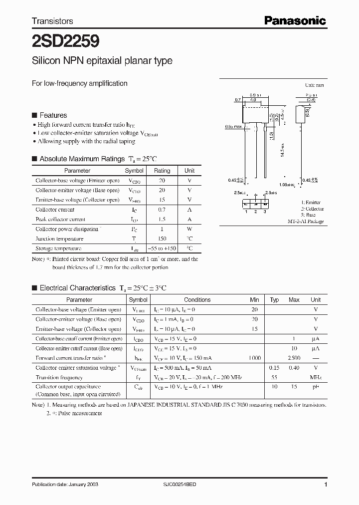 2SD2259_5186912.PDF Datasheet