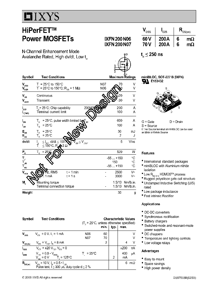 IXFN200N07_5187254.PDF Datasheet