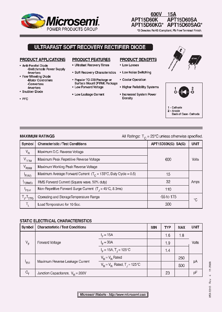 APT15D60KG_5188108.PDF Datasheet
