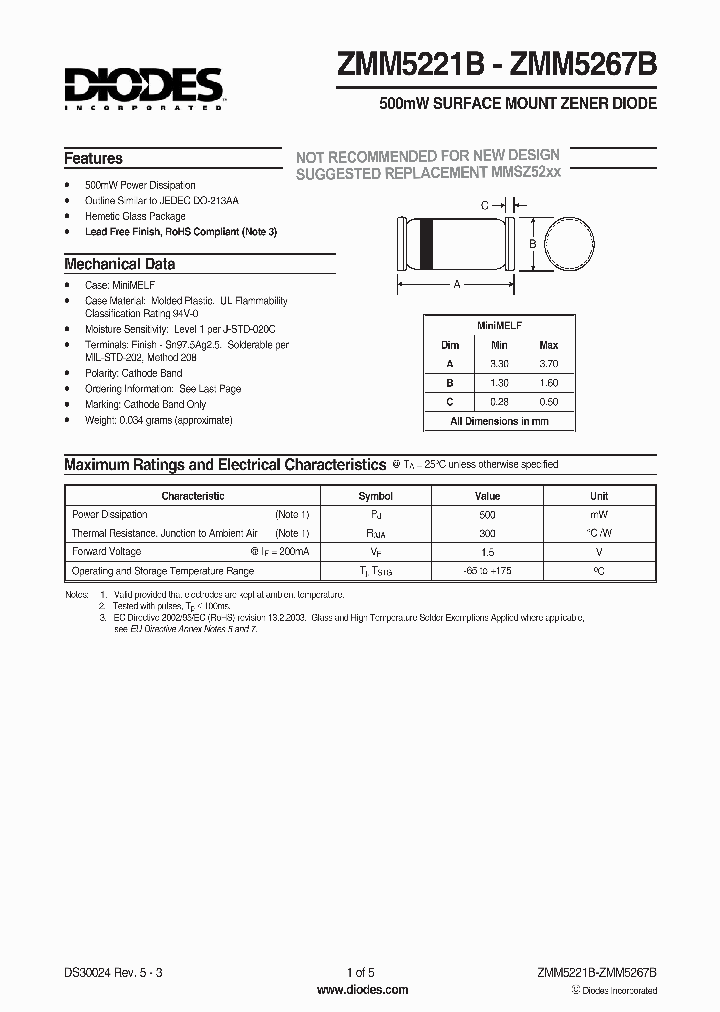 ZMM5260B-7_5188628.PDF Datasheet
