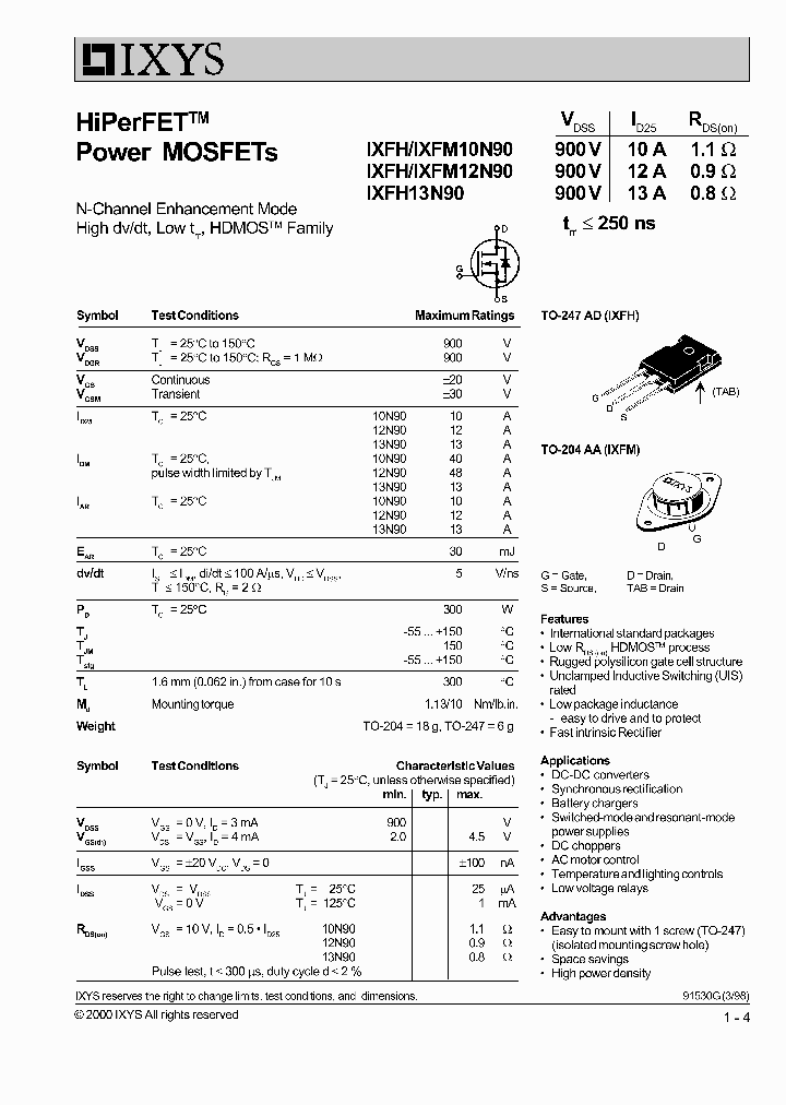 IXFM13N90_5189034.PDF Datasheet