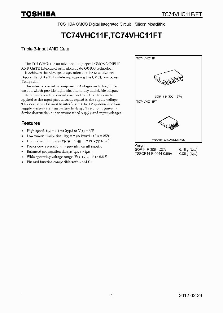 TC74VHC11FT12_5189551.PDF Datasheet