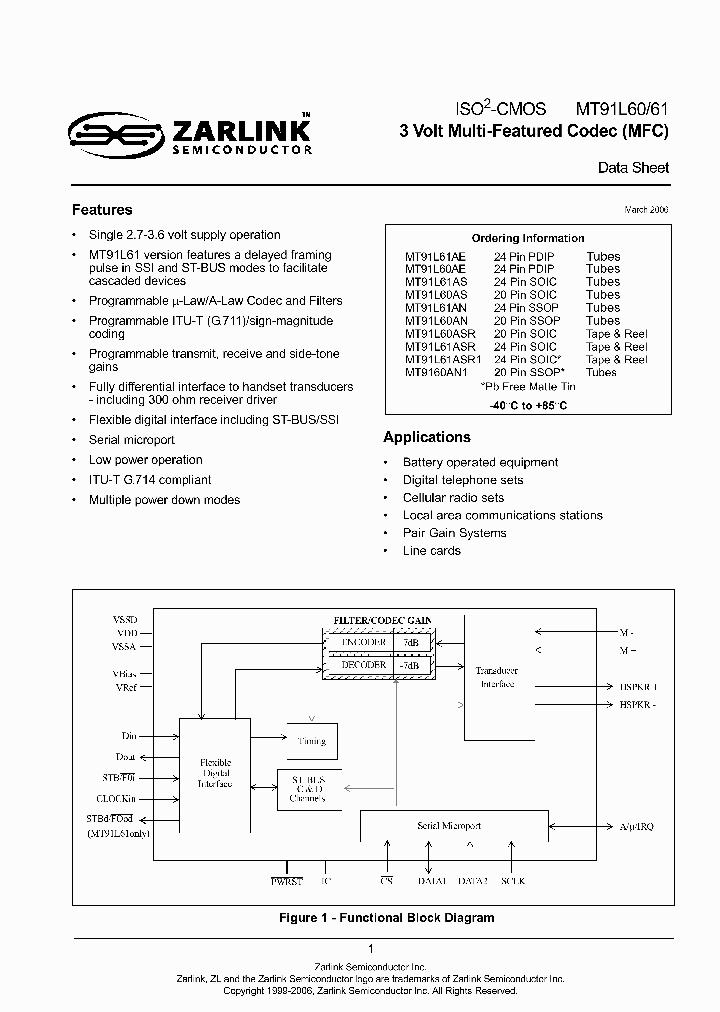 MT91L60ASR_5189922.PDF Datasheet