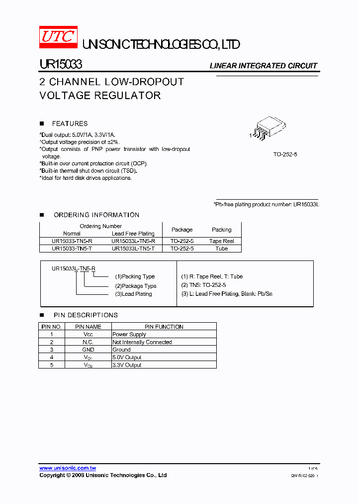 UR15033-TN5-R_5190738.PDF Datasheet
