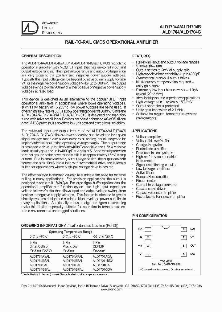 ALD1704BPAL_5191046.PDF Datasheet