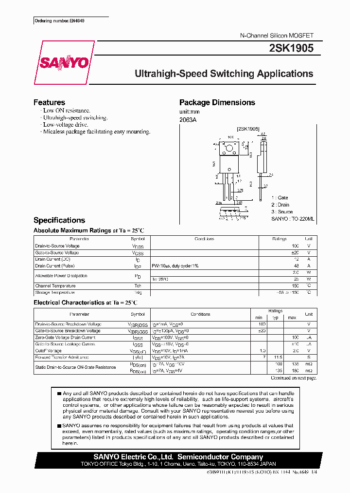2SK1905_5191115.PDF Datasheet