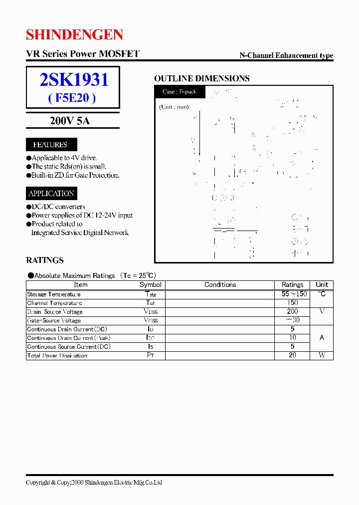 2SK1931_5191118.PDF Datasheet
