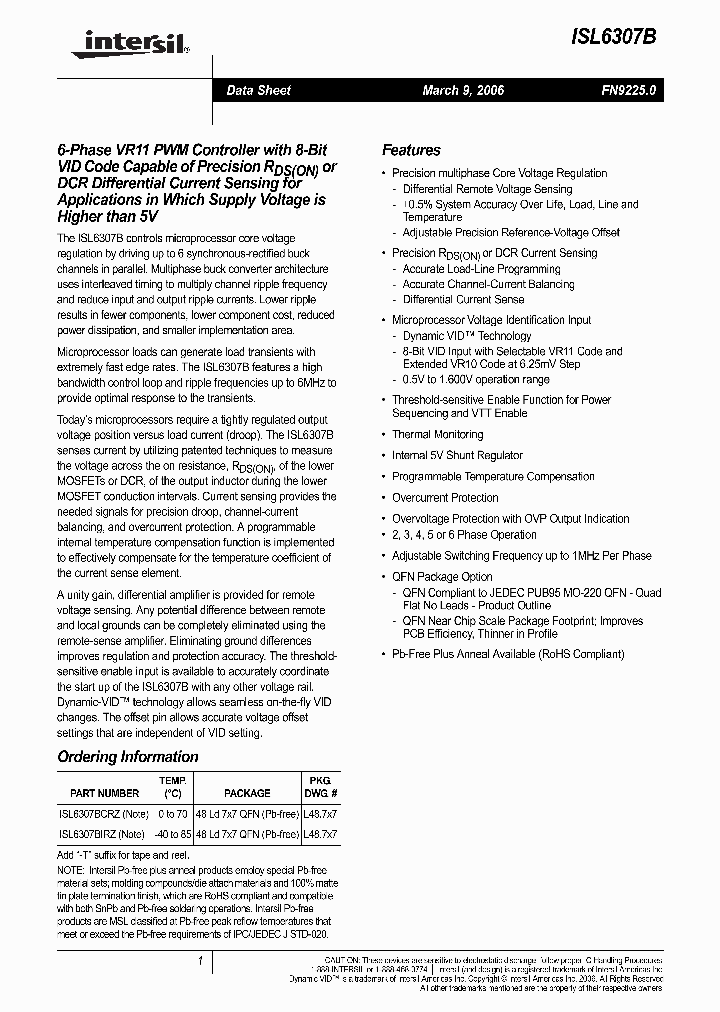 ISL6307BIRZ_5192540.PDF Datasheet