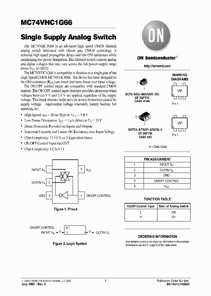 MC74VHC1G66-D_5195646.PDF Datasheet