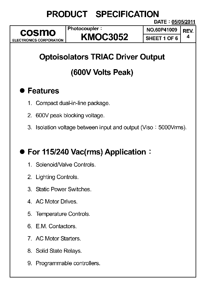 KMOC305211_5196028.PDF Datasheet