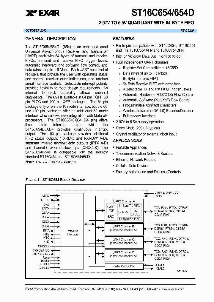 ST16C654_5197953.PDF Datasheet