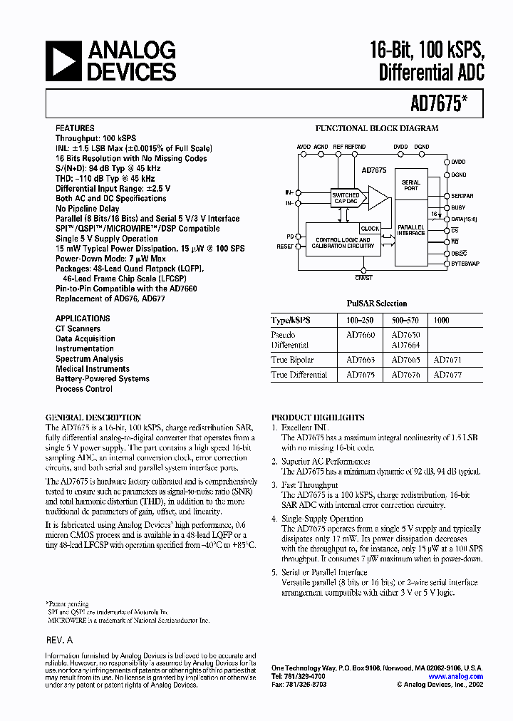 AD7675_5198115.PDF Datasheet