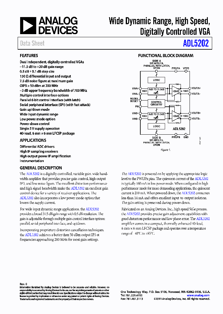 ADL5202_5198780.PDF Datasheet