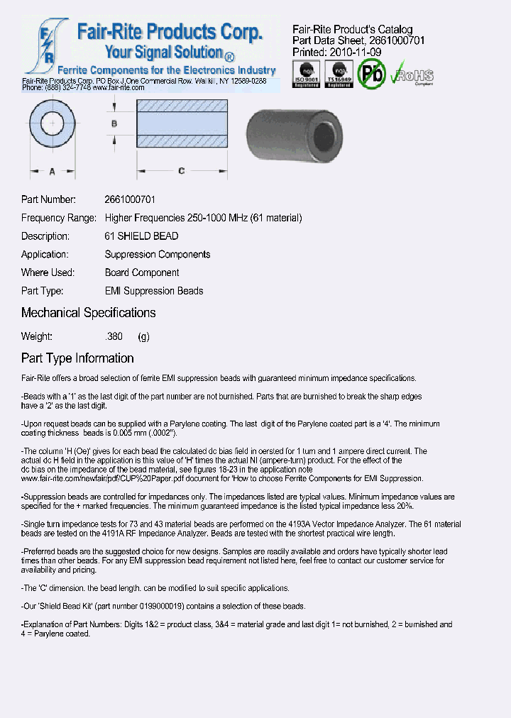 2661000701_5199342.PDF Datasheet