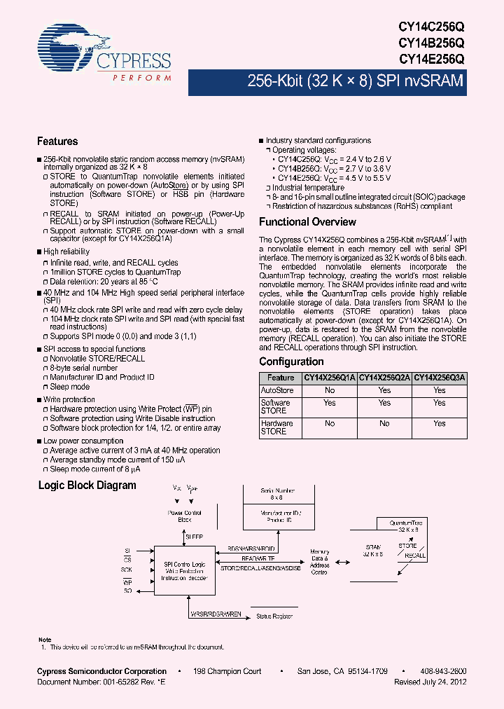 CY14B256Q2A-SXI_5199537.PDF Datasheet