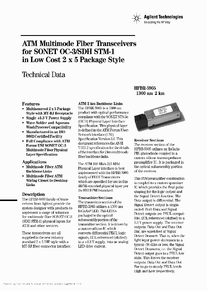 HFBR-5905_5202318.PDF Datasheet