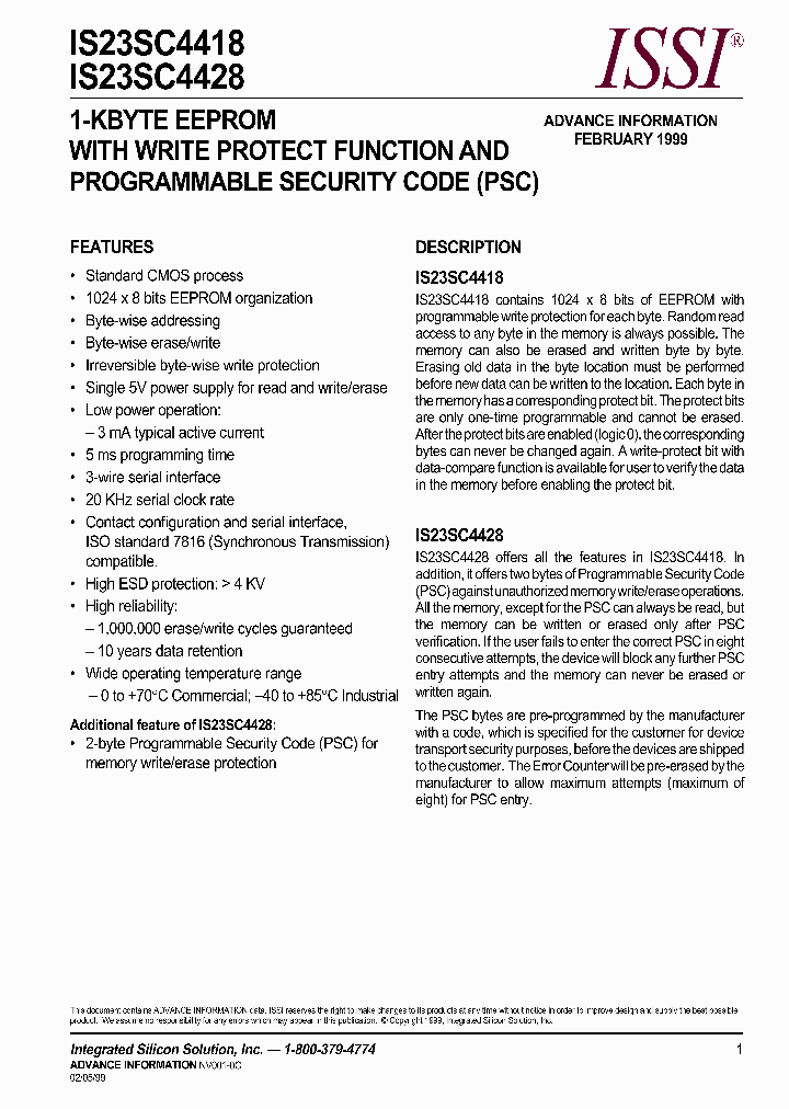IS23SC4418_5202572.PDF Datasheet