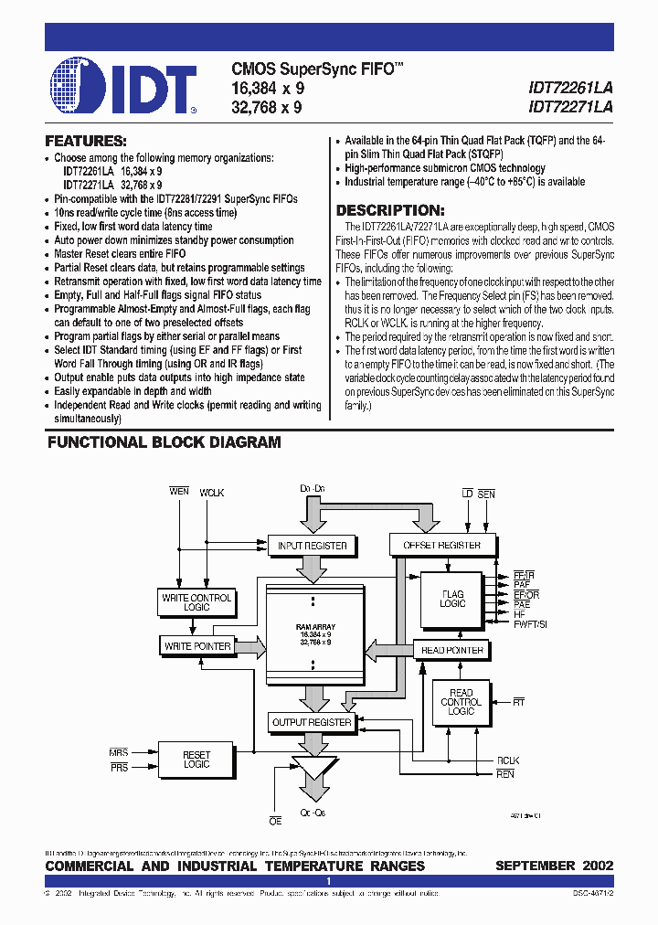 IDT72271LA20PF8_5204405.PDF Datasheet