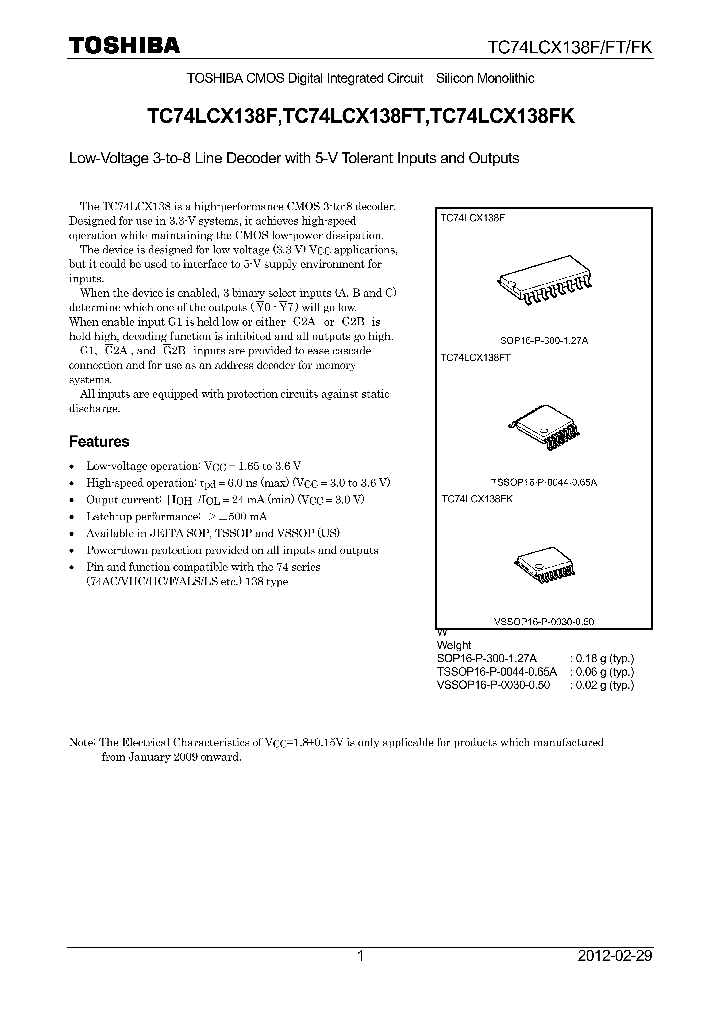 TC74LCX138F12_5205349.PDF Datasheet