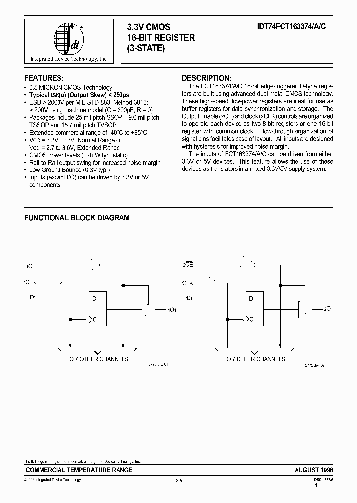 IDT74FCT163374CPF_5206203.PDF Datasheet