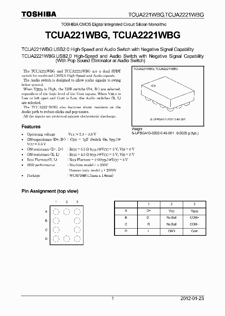 TCUA2221WBG_5205810.PDF Datasheet