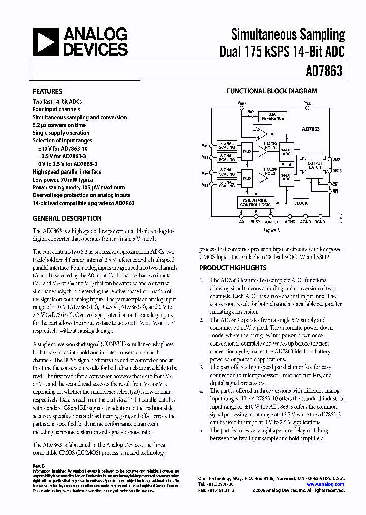 AD7863ARS-10REEL_5208837.PDF Datasheet