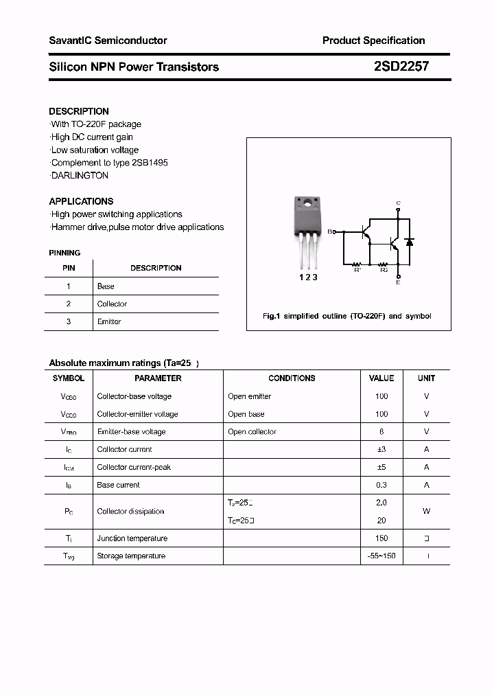 2SD2257_5207876.PDF Datasheet