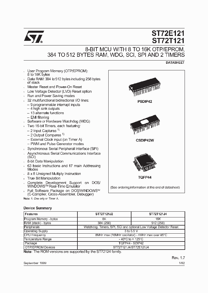ST72T121_5212355.PDF Datasheet