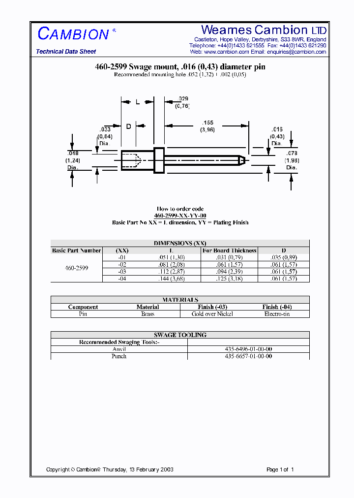 460-2599_5212166.PDF Datasheet